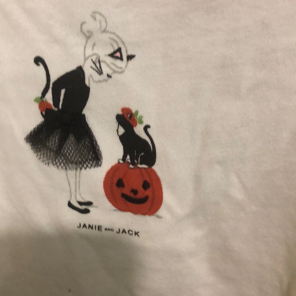 NWOT Halloween Janie and Jack long sleeve shirt
